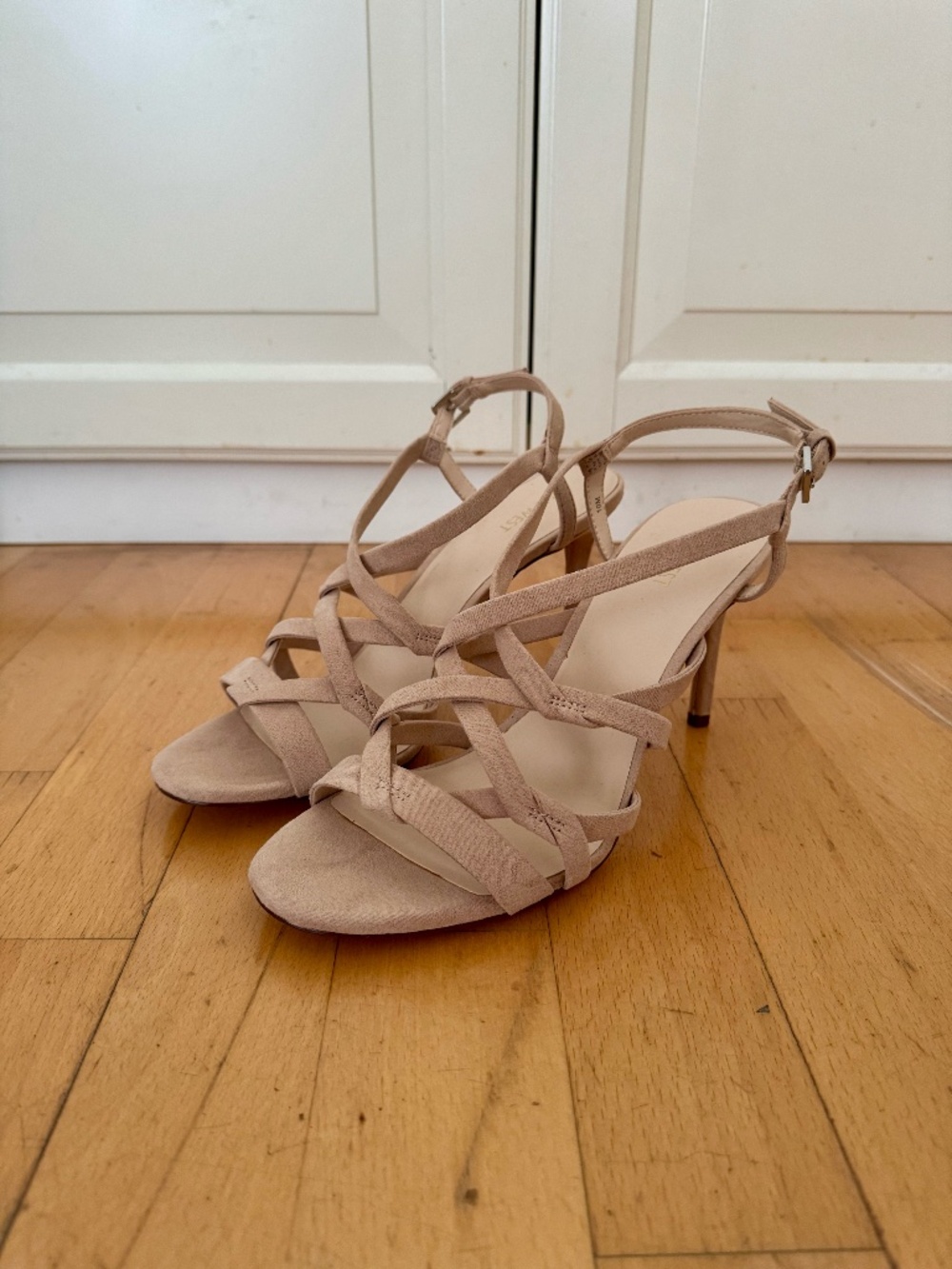 Nine West Rainford Sandals Beige Suede 10M
